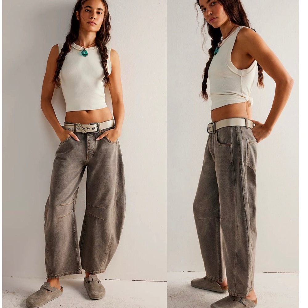 Free People, Good Luck Jeans, Dark Grey, Top Rated Style! NEW WITH TAGS! - Picture 2 of 12